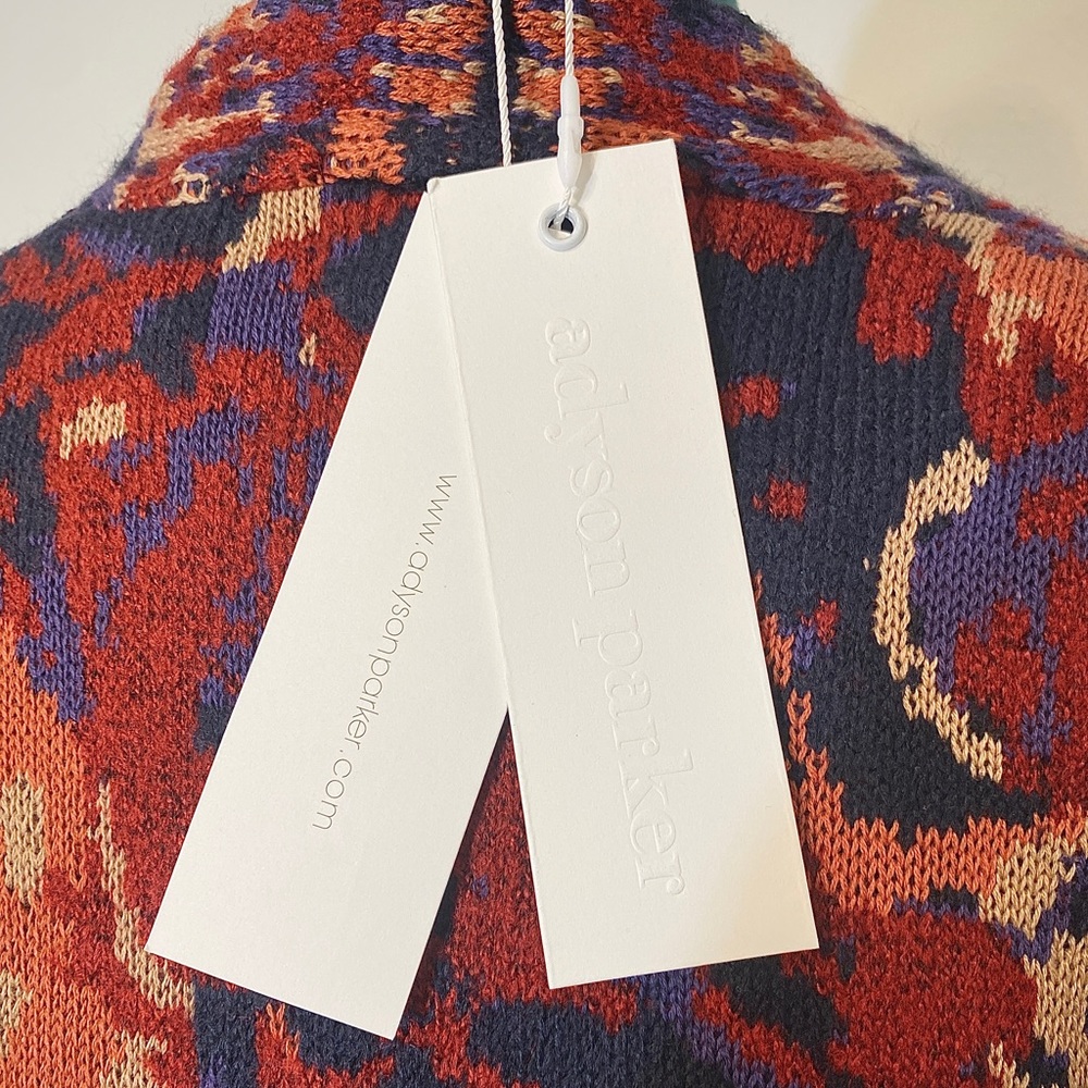 XS Adyson Parker Knit Jacquard Cardigan NWT - Picture 5 of 11